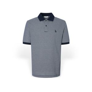 [헤지스 남성] 남성 투톤 스트라이프 카라 반팔티셔츠 HZTS5F402N2 HZTS5F402