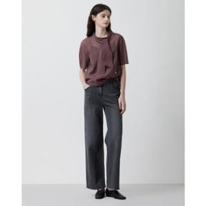 [쥬크] 쥬크 노티드 카라 시스루 블라우스(Z253MSC008) Z253MSC008