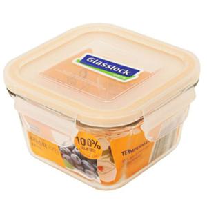 글라스락 라인 밀폐용기 210ml 정사각 미니 반찬 젓갈 글라스락밀폐용기 정사각밀폐용기 유리밀폐용기 미니밀폐용기 소분용기 냉장고정리 글라스용기 유리반찬통 반찬통