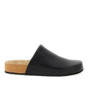 발렌시아가 엠보스드 로고 가죽 사보토 뮬 827677WB2U0 1000