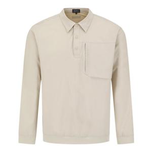 [파리게이츠] (511E3TO202)남성 우븐 믹스 하프 버튼 카라 티셔츠 511E3TO202