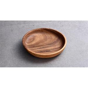 아카시아 원목 플레이트 원형접시/소/S 빵도마 도마 트레이 접시