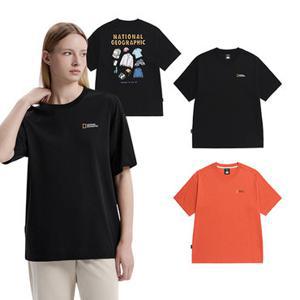 [GS특가] 내셔널지오그래픽 N253UTS902 세미오버핏 그래픽 반팔티 3종택 1