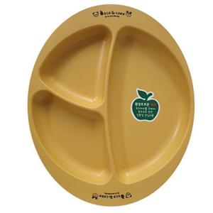 에코인콘 옥수수 간식 접시 원형 아동 컵 쥬니어 유아 어린이 식기 식판 그릇