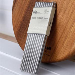 이딜리 최고급 이중 진공 스텐 젓가락 19cm 10set 저분 스텐젓가락