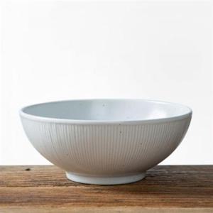 ksr 이천도자기 달 화이트 대면기 20cm 그릇 식기 도자기 덮밥 원면기