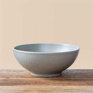 ksr 이천도자기 달 그레이 대면기 20cm 그릇 식기 도자기 덮밥 원면기