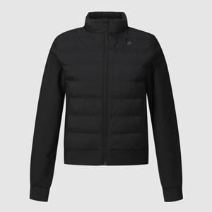 [르꼬끄] 여성 레귤러핏 하이브리드 경량 패딩 자켓 QQ422OPDO2_BLK QQ422OPDO2