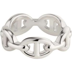 에르메스 스몰 샹달 반지 링 H109507B000 스털링 실버