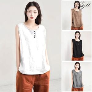 [헬리꽁땡][헬리꽁땡] 버튼 민소매 블라우스4종 _21552281_58834