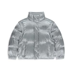 [내셔널지오그래픽키즈]K254UPD920 글로시 2WAY 패딩 점퍼 SILVER