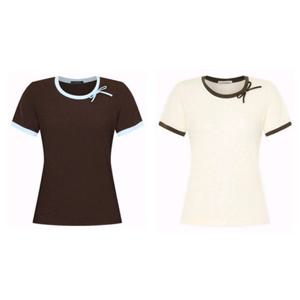 [케네스레이디] (E537) 리본 펀칭 티셔츠 (EWTSPH0100) EWTSPH0100