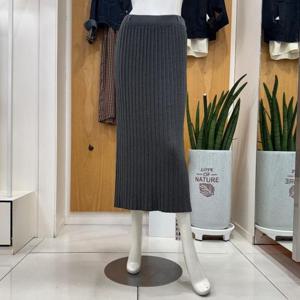 클리지 DP01 골지 니트 롱스커트 CP8WKS04