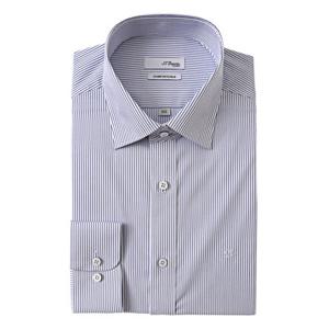 [듀퐁셔츠] 25 F W (SE5FM22LS929SBU) 블루 구김적은 스트라이프 스판 긴소매 슬림핏 셔츠 SE5FM22LS929