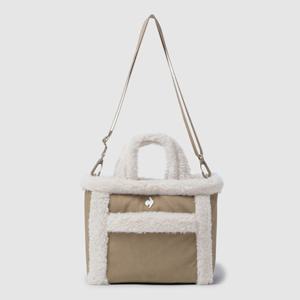 [르꼬끄] 여성 시즈널 FUR 토트백 QQ422WBGO1_DBG QQ422WBGO1