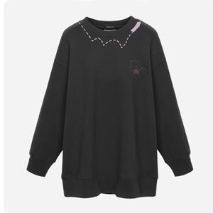 [써스데이아일랜드] (T256MST902W)웨이브 절개 롱 스웻셔츠 T256MST902