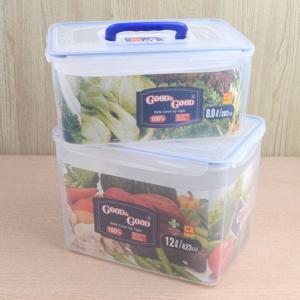 굿앤굿 손잡이 핸디락 밀폐용기 8 12L 굿앤굿칸 밀폐용기 반찬통 주방용기 플라스틱용기 일반밀폐 보관용기