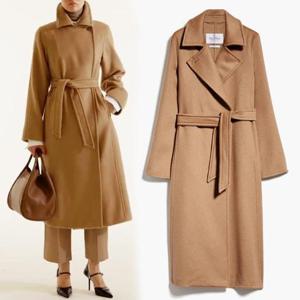 막스마라 2421016012600 001 MANUELA 마누엘라 카멜 롱코트