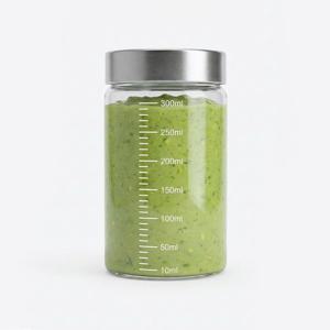 내열유리 눈금유리병 300ml