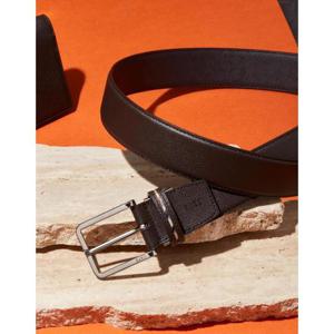[닥스ACC][선물포장/쇼핑백동봉]브라운 체크라인 고리 소가죽 벨트 DBBE3E361W3
