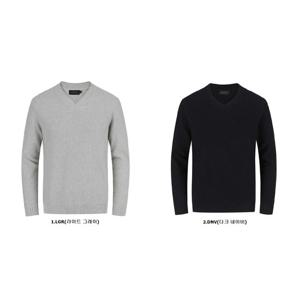 [리얼지오지아]울 혼방 V넥 풀오버 스웨터 2종 택1 AAE4ER1107