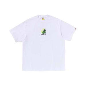 베이프 반팔 티셔츠 001TEL801308M WHT WHITE DOM