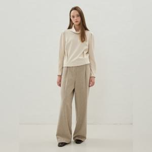 [올리브데올리브] 올리브데올리브 울 트윌 세미와이드 원턱 팬츠 OW5WLB1