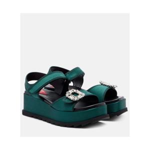 로저비비에 Slidy Viv 레더 플랫폼 샌들 P01140936