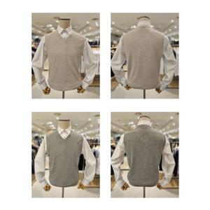 [닥스셔츠] 닥스조끼 (양말증정) DMP1SWVE101-I1 2종택1 26년 S S 솔리드 V넥 베스트 DMP1SWVE101