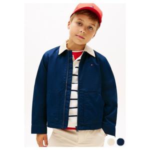 [타미힐피거칠드런] 콘트라스트 칼라 코튼 재킷 (T42G1QJC200BT1) 3T 16세 T42G1QJC200BT1