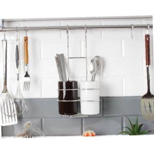 걸이형 수저통2p 도자기 홈인더스 수저통 주방선반 물