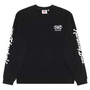 엄브로 HBL 브릿 캐주얼 그래픽 긴팔 티셔츠 UR121CRL26BLK