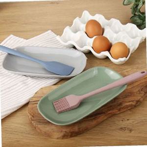 파스텔 실리콘 조리도구 받침(타원접시) 4color