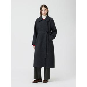 [씨씨콜렉트] 헤링본 벨티드 하이넥 롱 코트 (C254MSG534) C254MSG534