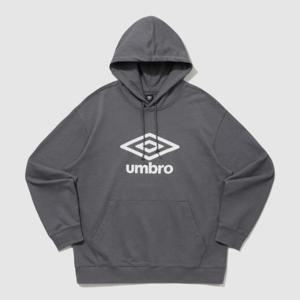 엄브로후드티 PQA UQ123CHD18-MCH 에센셜 빅로고 후드 티셔츠 / H.CHARCOAL