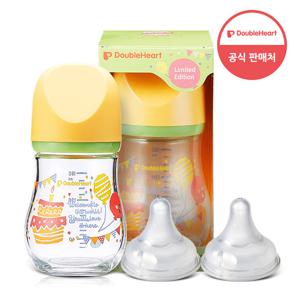 더블하트 마이프레셔스 유리젖병 파티 160ml+젖꼭지(2입)