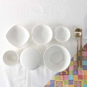 에릭스 백자 1인 혼밥 식기세트 7p