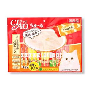 이나바 챠오 츄르 닭가슴살 버라이어티 40개입 고양이습식간식 고양이츄르 고양이져키 고양이열빙어 고양이통조림 고양이파우치 고양이트릿 고양이닭가슴살