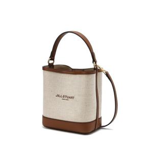 [질스튜어트] [뉴페이퍼] 아이보리가죽배색캔버스버킷백S JABA6E648I2