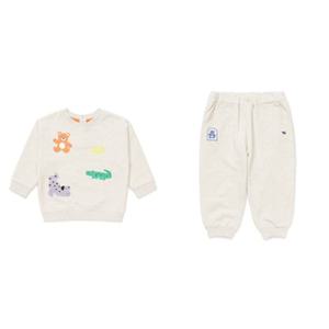 [블루독베이비] 26SS(OT)해피프렌즈 맨투맨 팬츠SET (461143340441502) 4611433404