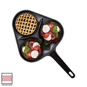 키친아트 IH 인덕션 휴브 클로버 3구 에그팬