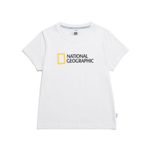 내셔널지오그래픽 NATIONALGEOGRAPHIC N242WTS210 여성 트러타 드라이실 반팔 티셔츠 BIG LOGO WHITE 328460