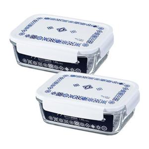 코멕스 틸리카스 강화유리 직사각형 4호 1.97L X 2개