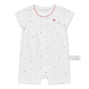 [블루독베이비] 26 SS(레드)BI뱀부메쉬반팔우주복(4637004102)신생아 출산 백일  조카 여름 선물 유아 아가 4637004102