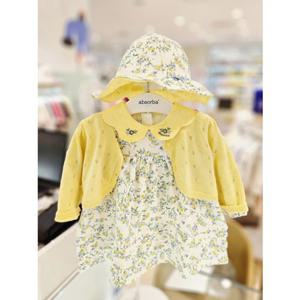 [압소바] 릴 가디건 원피스 모자세트 26년봄신상 (A4A125101) A4A12510