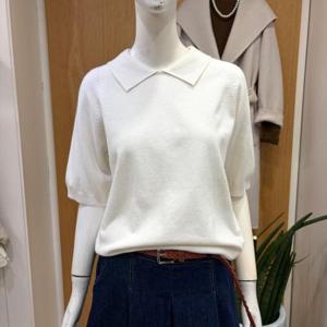 클리지 DP01 카라 반팔 니트티 CQ2WKT08