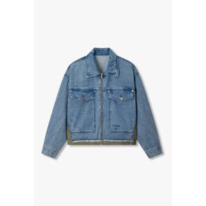 우븐 믹스 데님 집업자켓7156210001