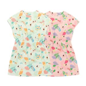 [내셔널지오그래픽키즈]K232GOP710 여아 패턴 시어서커 원피스 2종택1