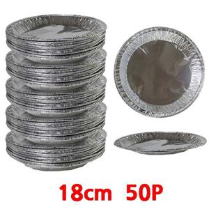 은박접시 18cm 50P 일회용접시 야외용 캠핑용