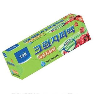 크린랲 크린 지퍼백 18x20x20매 1p 비닐지퍼백 비닐백 비닐팩 지퍼팩 지퍼봉투